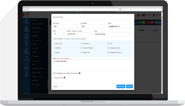 EnterpriseRecruit Features